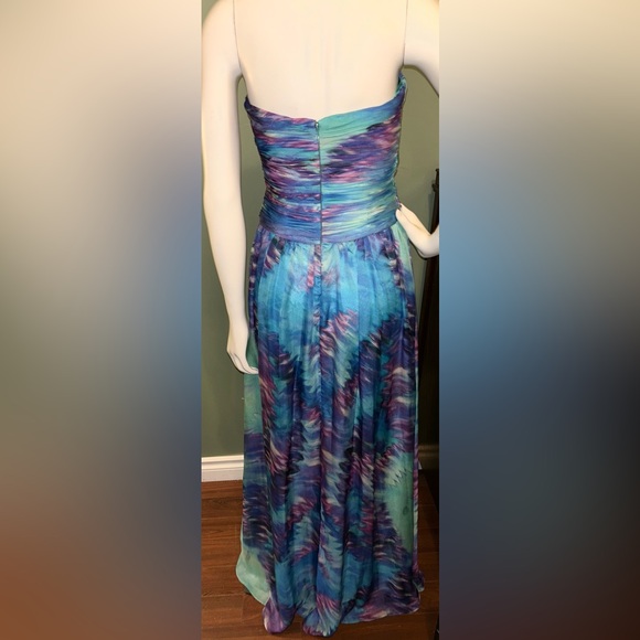 JS Boutique Blue and Purple Maxi Dress - Picture 3 of 4